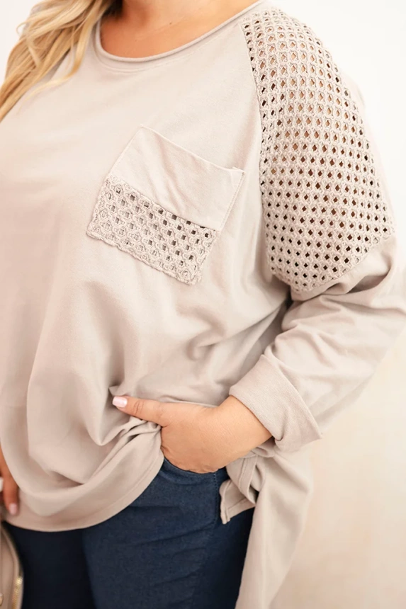 34771_3 Moteriška Plus Size medvilninė marškinėliai su spauda bežinė - Image 4