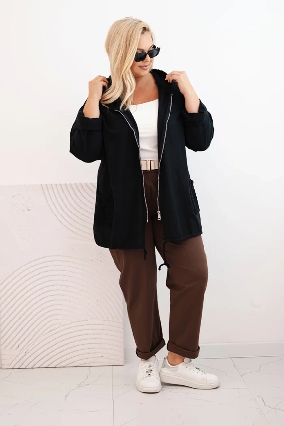 34788_1 Moteriška Plus Size medvilninė oversize palaidinė su ilgomis rankovėmis - Image 2