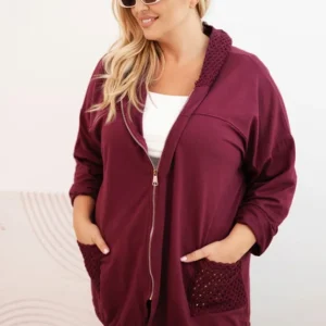 Moteriška Plus Size medvilninė oversize palaidinė su ilgomis rankovėmis