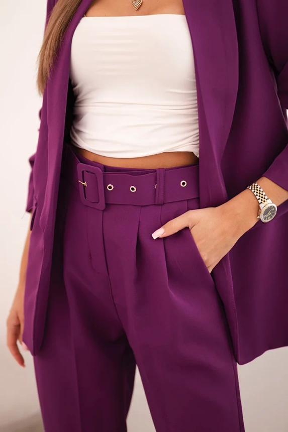 34928_3 Elegantiškas švarkų ir kelnių tamsiai - Image 4