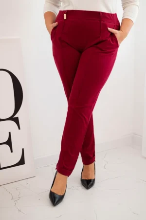 Dydžiai moterims iš medvilnės Plus Size su elastingu juosmeniu