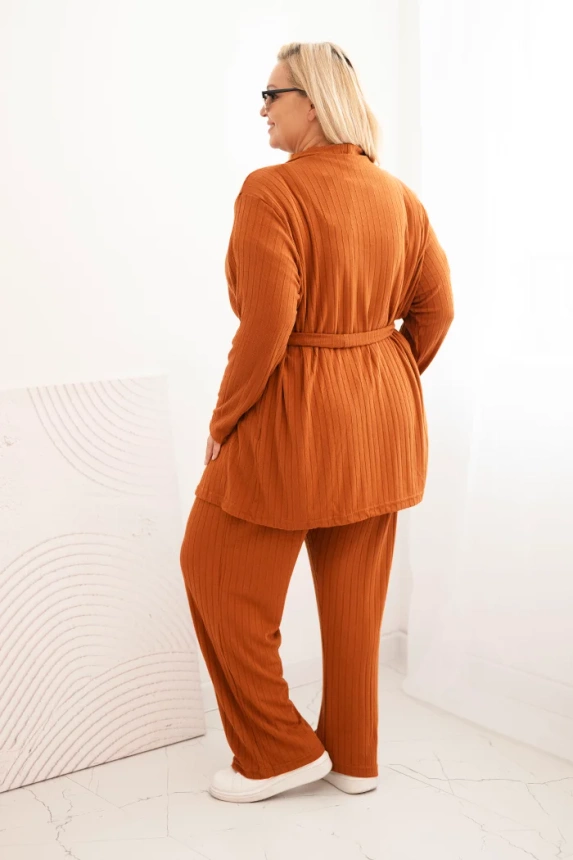 35056_4 Moteriška Plus Size 3 dalių kamelinis - Image 4