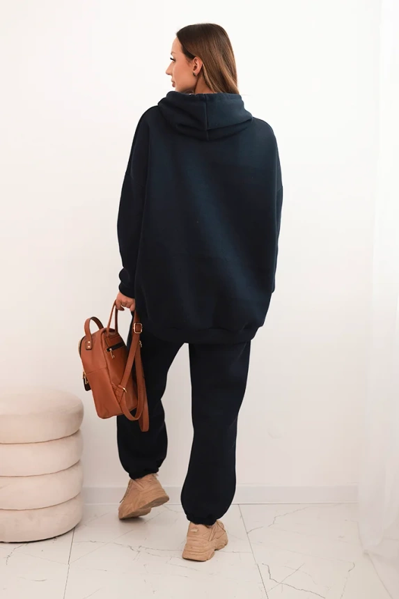 35418_2 Moteriškas šiltas medvilninis treningas su gobtuvu - Image 3