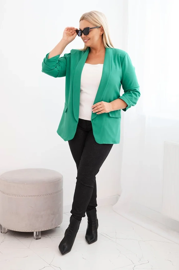 35604_1 Moteriška paltas Plus Size be užsegimo su pamušalu XL/2XL - Image 2