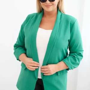 Moteriška paltas Plus Size be užsegimo su pamušalu XL/2XL