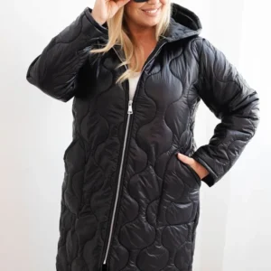 Moteriška žieminė striukė Plus Size su gobtuvu