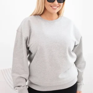 Moteriška pėtelė, Plus Size, medvilninė, basic, su apvaliu iškirpimu