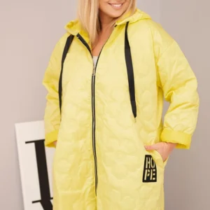 Moteriška Plus Size pamušaluota striukė su gobtuvu ir užrašu HOPE