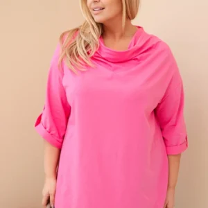 Moteriška Plus Size marškinėliai su medvilne laisvu kirpimu vandens iškirpte šviesiai