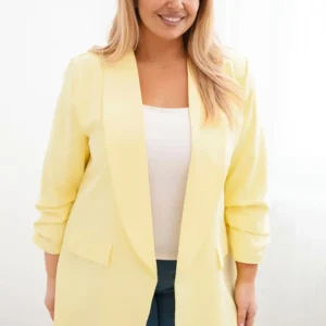 Damos švarkas Plus Size elegantiškas