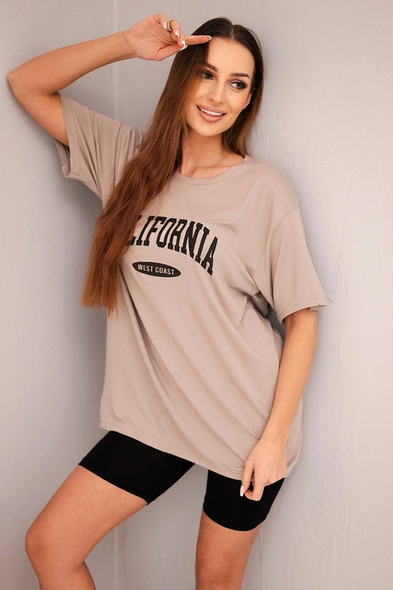 37327_4 Moteriškas su laisva palaidine ir priderintomis šortais bežinis