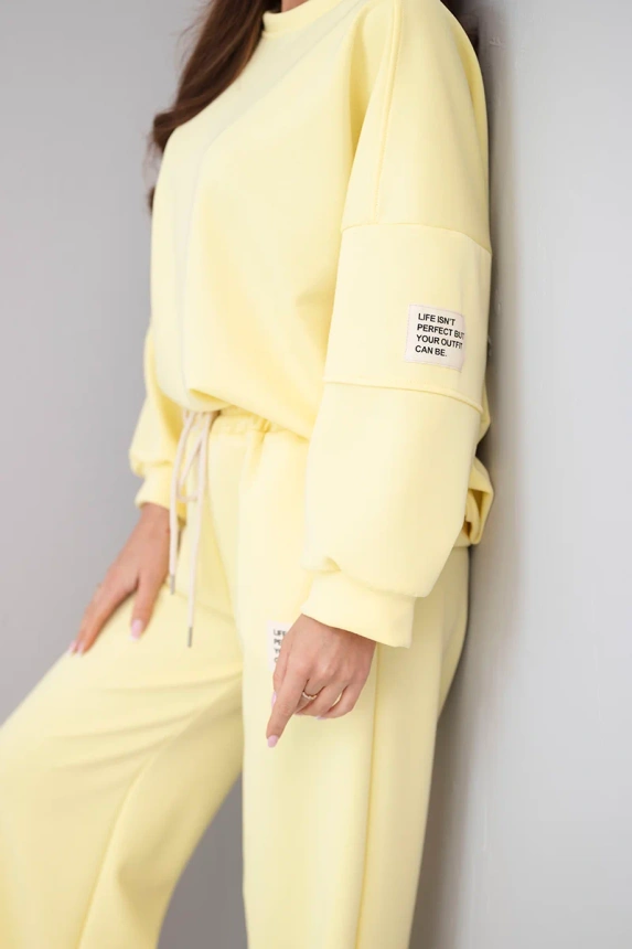 37898_4 Moteriškas sviestukas džemperis + kelnės - Image 4