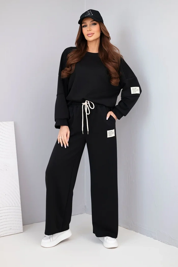 37902_1 Moteriškas sviestukas džemperis + kelnės - Image 2