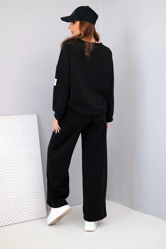 37902_4 Moteriškas sviestukas džemperis + kelnės - Image 4