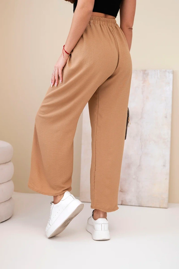 37934_2 Kelnės su plačiais klešniais smėlio - Image 3
