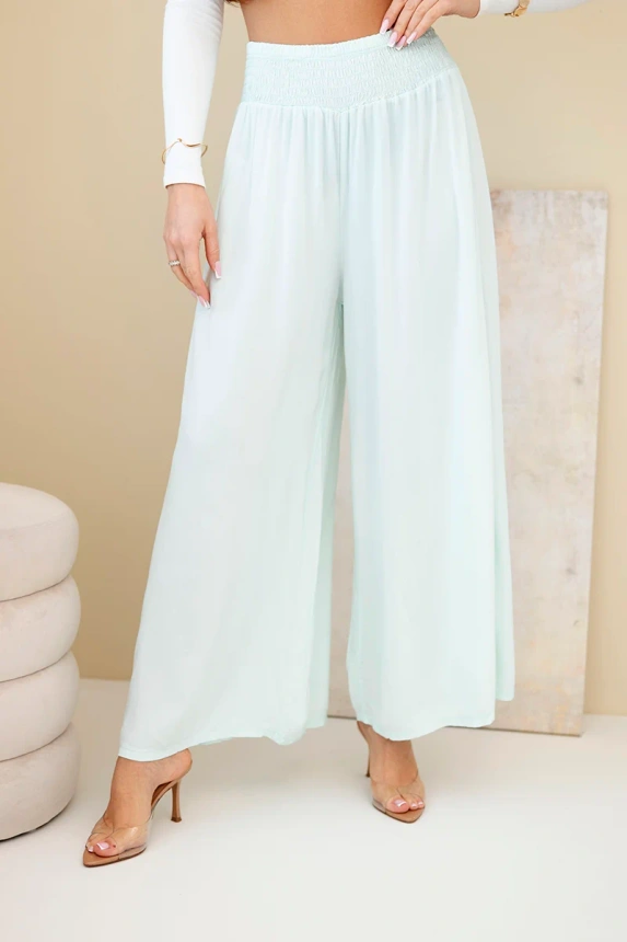 37953_2 Moteriškos viskozės kelnės su elastingu juosmeniu