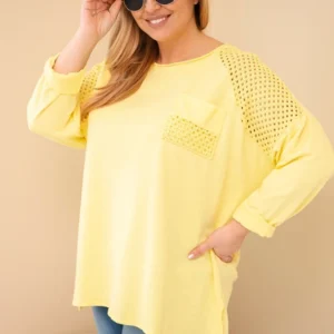 Moteriška Plus Size medvilninė palaidinė su spauda