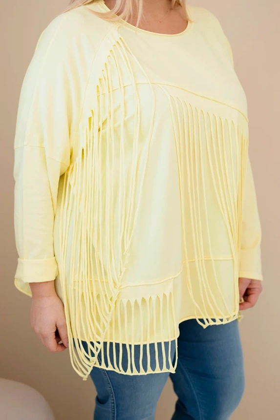 38062_4 Moteriška medvilninė bluzonė Plus Size su kutais - Image 2