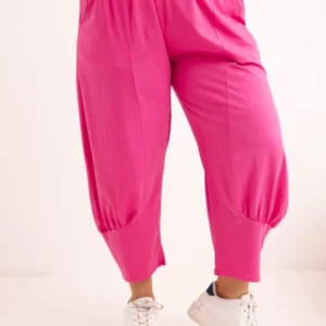 Moteriškos Plus Size kelnės su žemu liemeniu ir gumyte juosmens