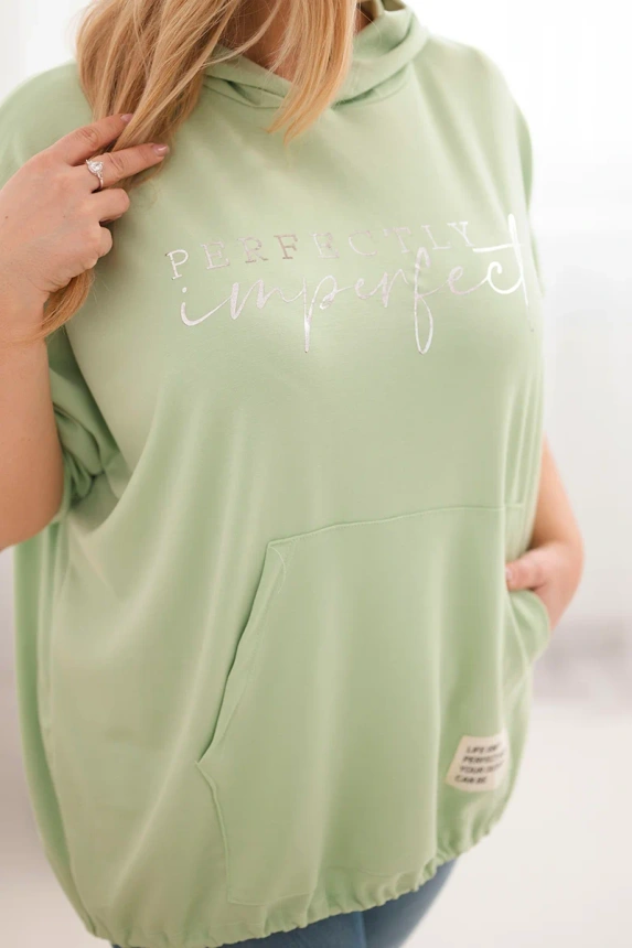 38159_4 Moteriška Plus Size džemperis su gobtuvu ir spauda - Image 4