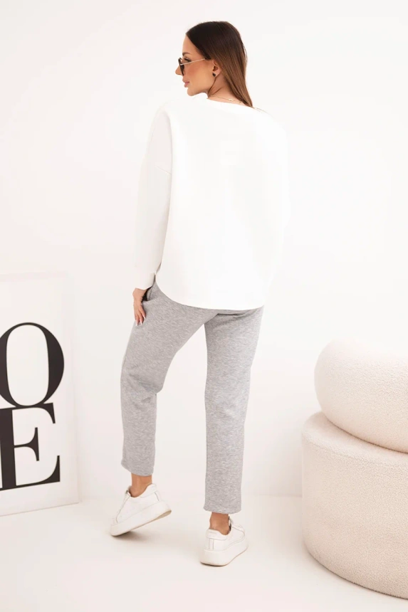 38173_2 Moteriška rinktinė su kontrastinga kišenė šviesiai - Image 3