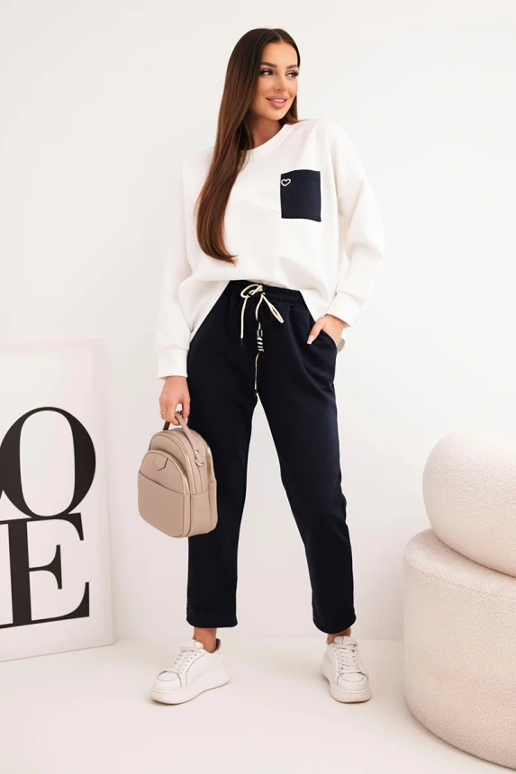 38177_1 Moteriškas su kontrastine kišenėle sviestinis - Image 2