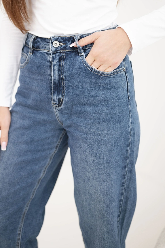 38294_5 Moteriškos kelnės su plačiomis kojomis ir aukštu liemeniu M.Sara - Image 5