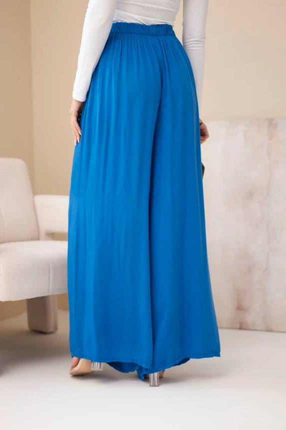 38296_2 Moteryški plačios viskozės kelnės su gumyte juosmens chabrowe - Image 4