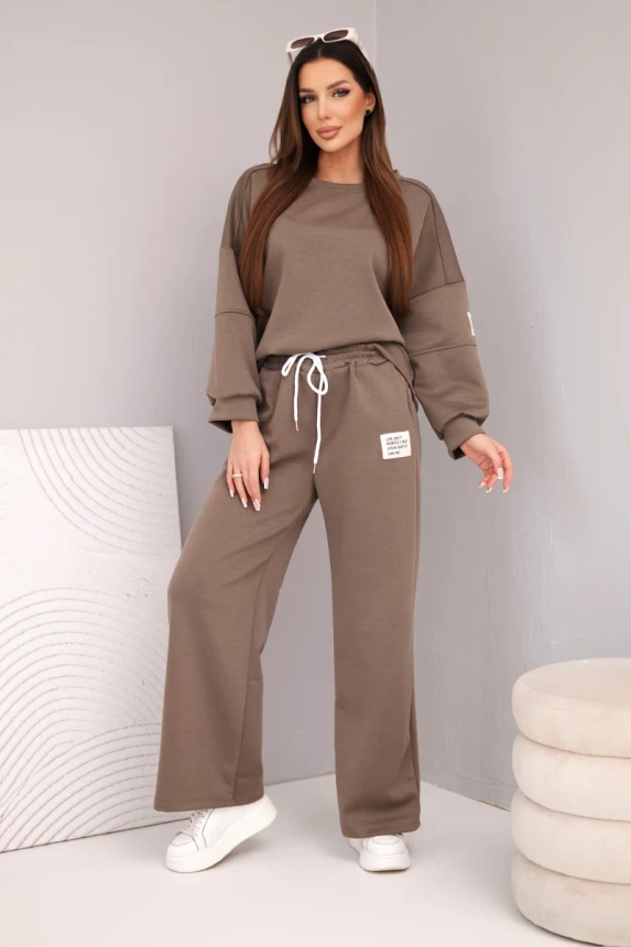 38307_1 Moteriškas , sviestukas, palaidinė + kelnės, fango - Image 2