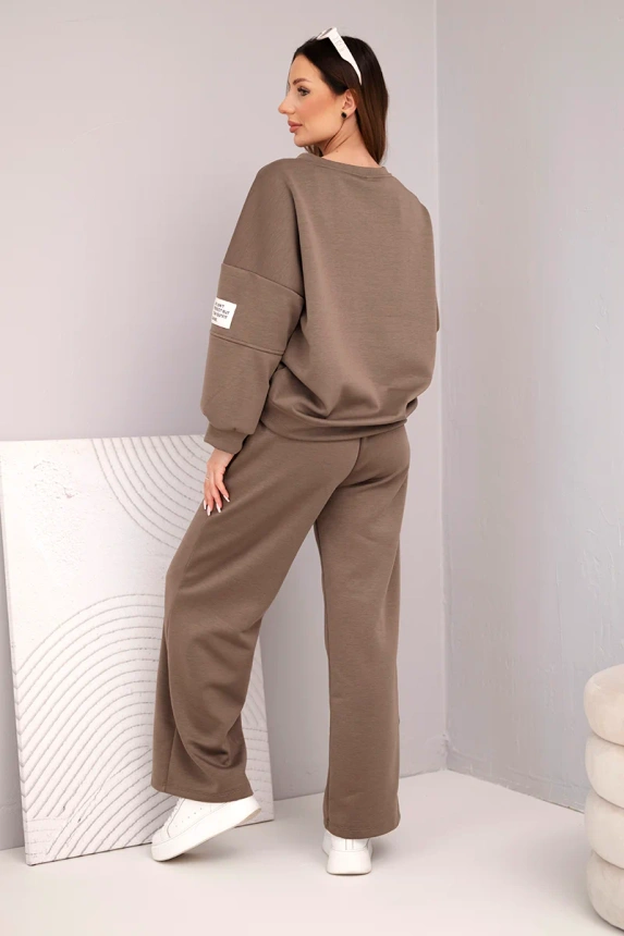 38307_2 Moteriškas , sviestukas, palaidinė + kelnės, fango - Image 3