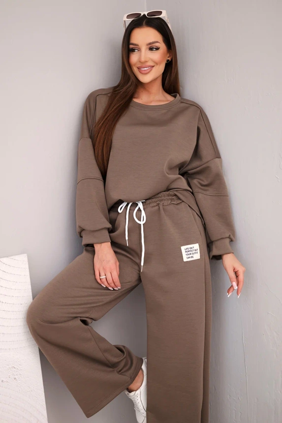 38307_3 Moteriškas , sviestukas, palaidinė + kelnės, fango