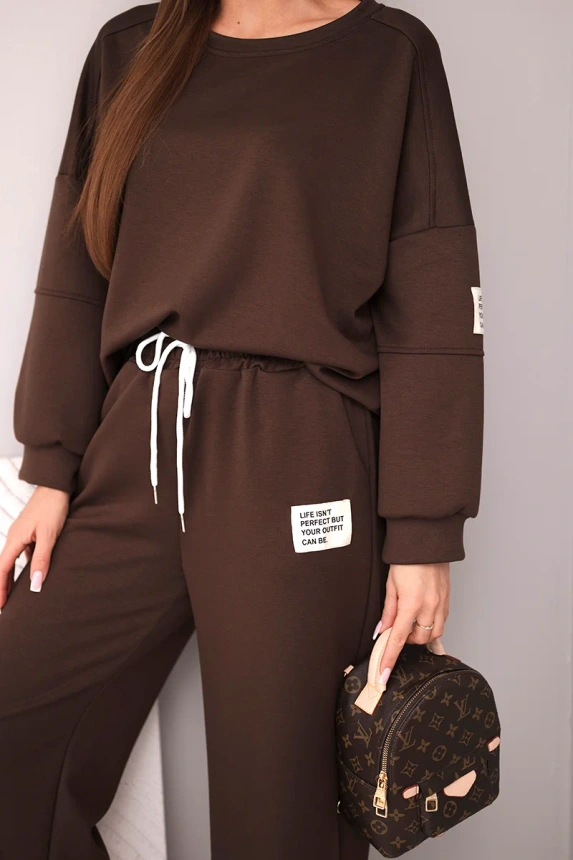 38308_4 Moteriškas , sviestukas, džemperis + kelnės - Image 4