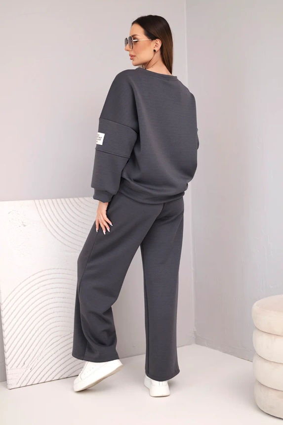 38309_2 Moteriškas sviestukas džemperis + kelnės - Image 3