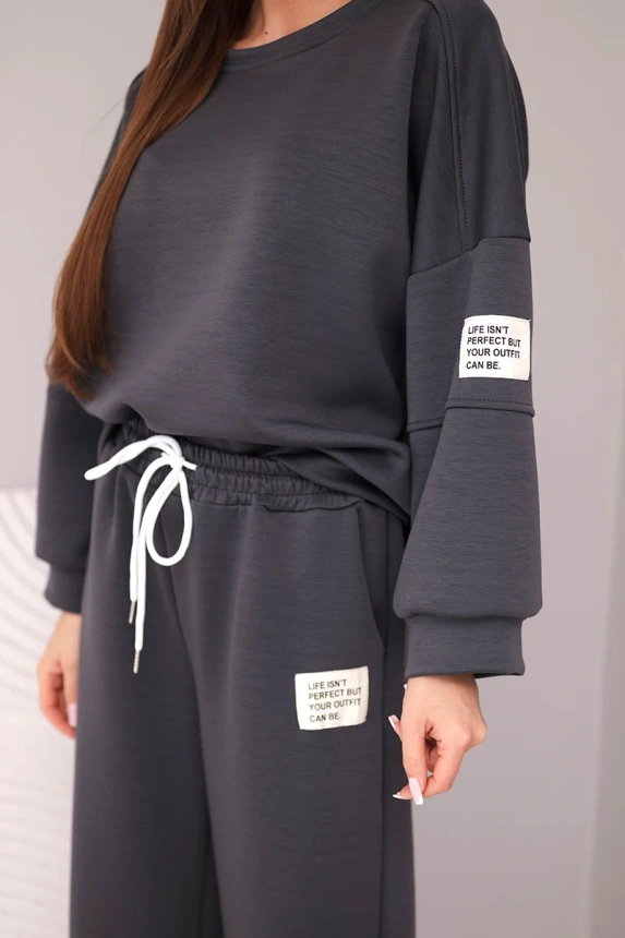 38309_3 Moteriškas sviestukas džemperis + kelnės - Image 4