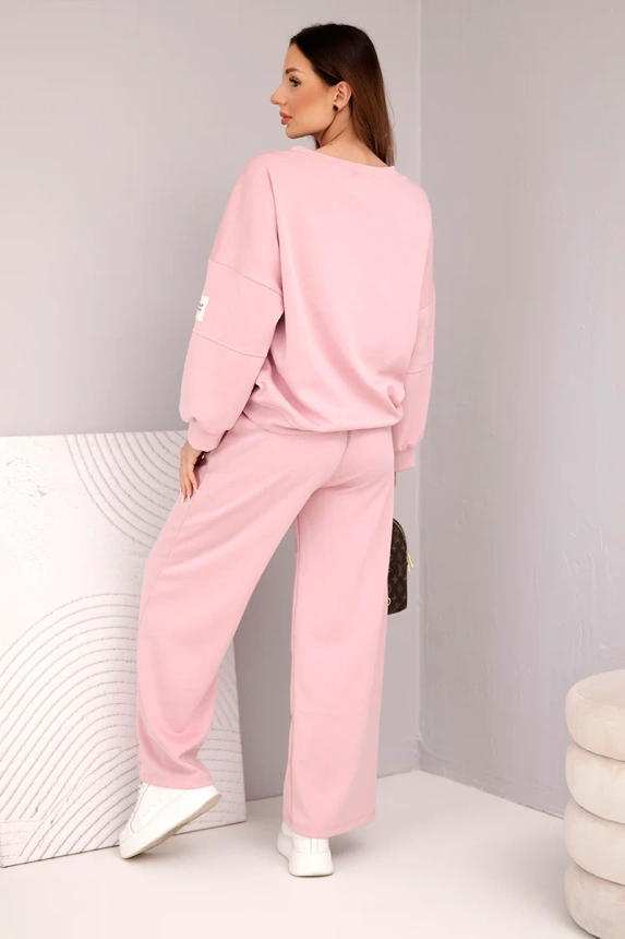 38310_2 Moteriškas sviestukas džemperis + kelnės tamsus - Image 3