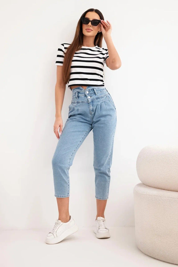 38373_1 Moteriškos paperbag kelnės su dvigubu užsegimu M.sara - Image 2