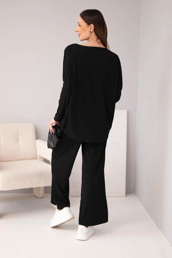 38505_2 Moteriškas iš viskozės su laisva palaidine ir kelnėmis - Image 3