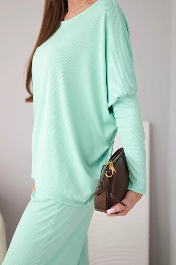 38513_4 Moteriškas iš viskozės su laisvu marškinėliu ir kelnėmis - Image 4