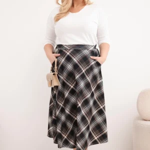 Moteriška Plus Size sijonas su plačiu apačia