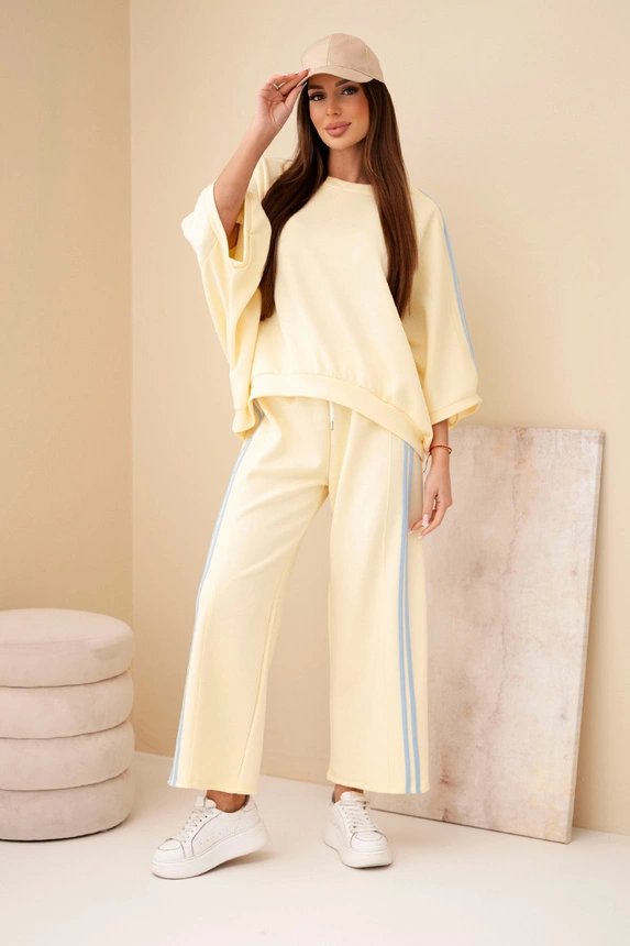 38688_1 Moteriškas viskozės su plačiomis kelnėmis ir laisvu bliuzonu