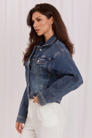 Džinsinė striukė model 230177 Italy Moda