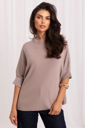 Megztinis trumpomis rankovėmis model 231503 Italy Moda