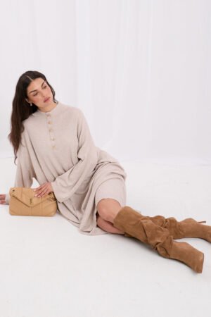 Megzta oversize midi suknelė