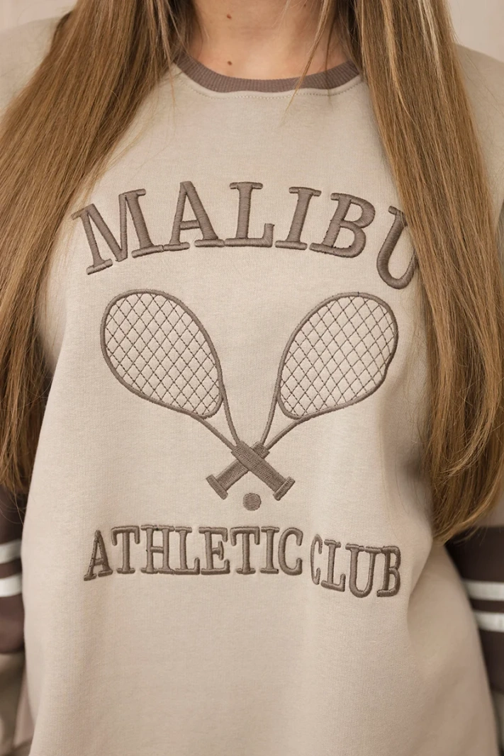 21833_4 Džemperis su „Malibu“ užrašu, apšiltintas - Image 4