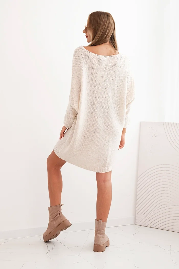 34471_2 Plus Size megztinis V formos iškirpte - Image 3