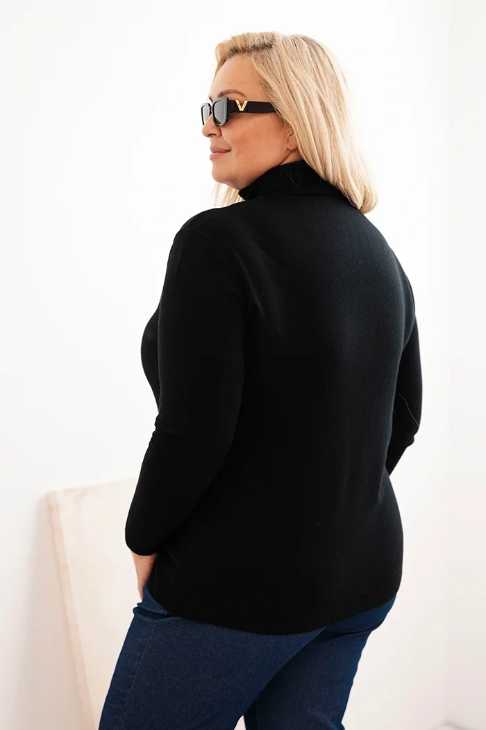 34753_2 Plus Size megztinis aukštu kaklu - Image 3
