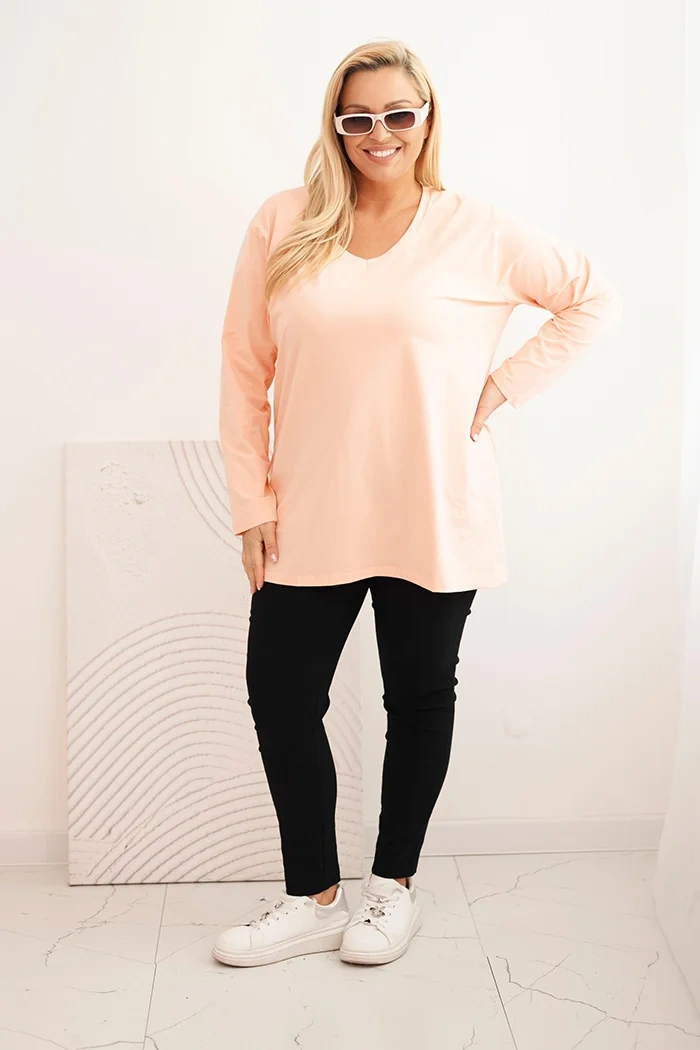 35047_1 Plus Size palaidinė V formos iškirpte - Image 2