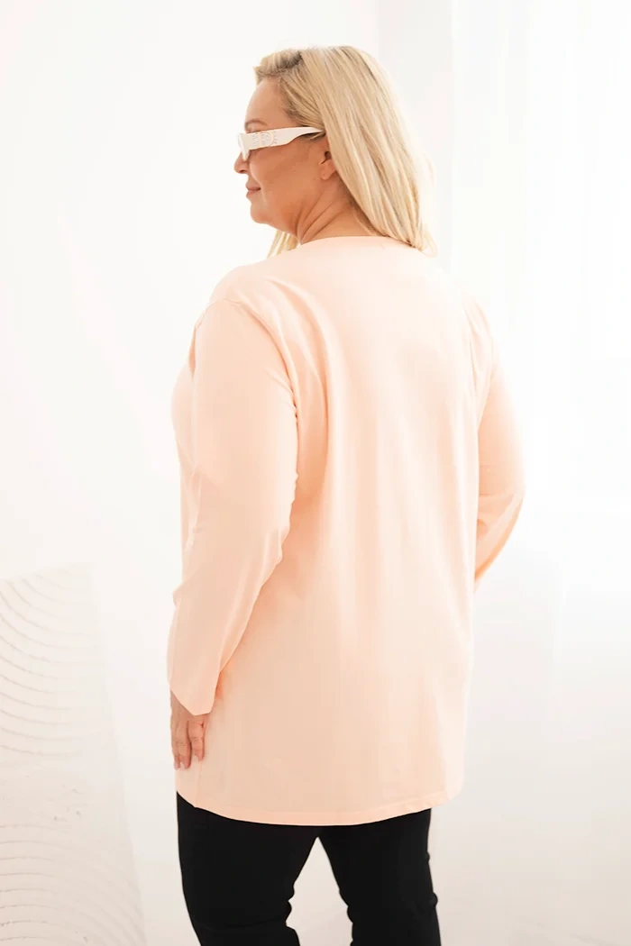35047_2 Plus Size palaidinė V formos iškirpte - Image 3