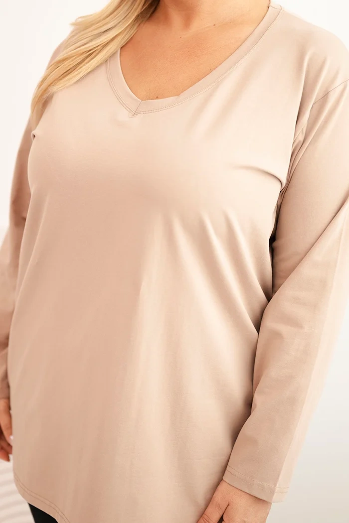 35048_4 Plus Size palaidinė V formos iškirpte - Image 4