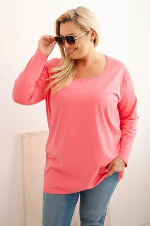 Plus Size palaidinė laivelio iškirpte